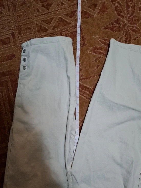 Gloria Vanderbilt Cream Capri Pants (Jea099) - Picture 4 of 4